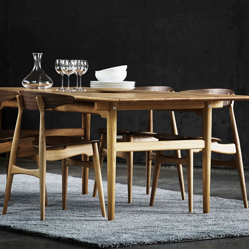 Angers Nantes Cholet Saumur Paris Bordeaux le mans Laval Icones Chaise Carl Hansen CH33T huilé Noyé mobilier chêne Scandinave Hans J Wegner 3