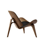 Angers Nantes Cholet Saumur Paris Bordeaux le mans Laval Icones Fauteuil Carl Hansen CH07 huilé Noyé cuir mobilier Shell Chair Scandinave Hans J Wegner 0