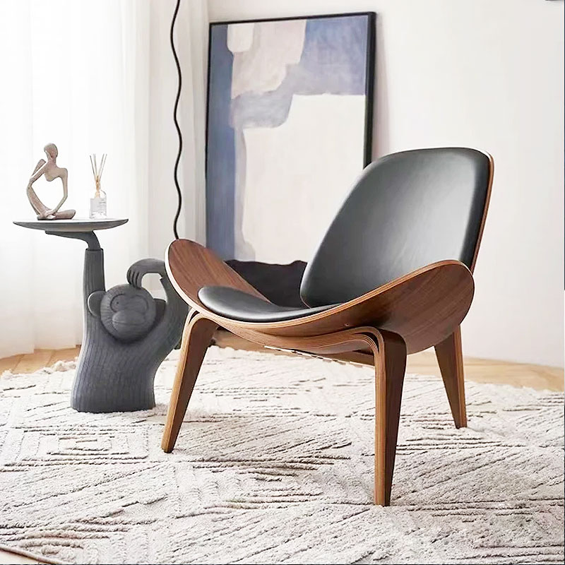 Angers Nantes Cholet Saumur Paris Bordeaux le mans Laval Icones Fauteuil Carl Hansen CH07 huilé Noyé cuir mobilier Shell Chair Scandinave Hans J Wegner 7