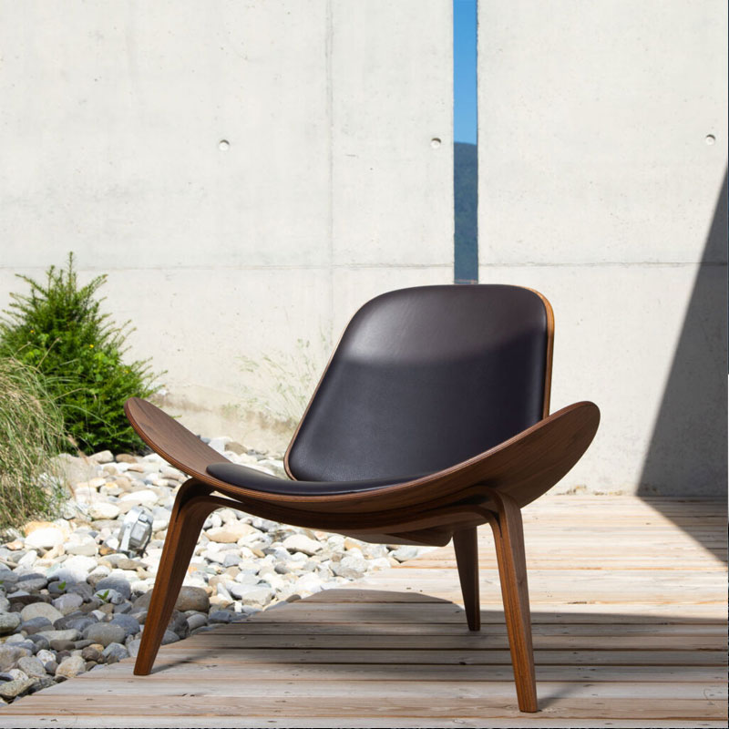 Angers Nantes Cholet Saumur Paris Bordeaux le mans Laval Icones Fauteuil Carl Hansen CH07 huilé Noyé cuir mobilier Shell Chair Scandinave Hans J Wegner 9