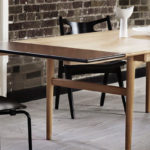 Angers Nantes Cholet Saumur Paris Bordeaux le mans Laval Icones table extensible Carl Hansen CH327 huilé chêne bois mobilier Scandinave Hans J Wegner 4