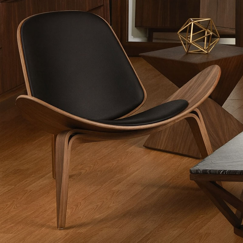 Angers Nantes Cholet Saumur Paris Bordeaux le mans Laval Niort Icones Fauteuil Carl Hansen CH07 huilé Noyé cuir mobilier Shell Chair Scandinave Hans J Wegner 4