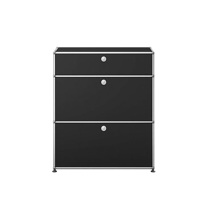 Angers Nantes Paris Bordeaux Poitiers Le mans Rennes Icônes USM Haller Quickship Modulaire Meuble M25 Noir Graphite Fritz Haller Paul SCHÄRER 00