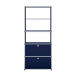 Angers Nantes Paris Bordeaux Poitiers Niort Le mans Rennes Icônes USM Haller Quickship Bibiothèque M24 Bleu acier Fritz Haller Paul SCHÄRER 2