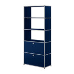 Angers Nantes Paris Bordeaux Poitiers Niort Le mans Rennes Icônes USM Haller Quickship Bibiothèque M24 Bleu acier Fritz Haller Paul SCHÄRER 3