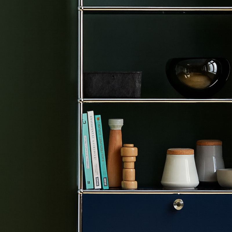 Angers Nantes Paris Bordeaux Poitiers Niort Le mans Rennes Icônes USM Haller Quickship Bibiothèque M24 Bleu acier Fritz Haller Paul SCHÄRER 8