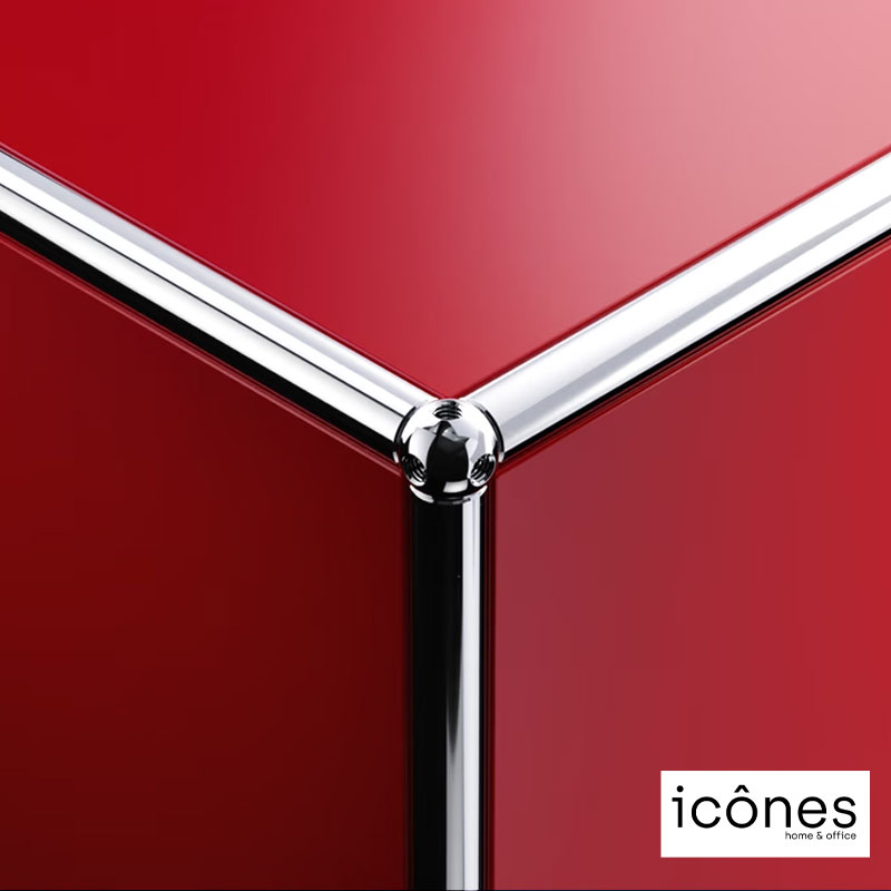 Angers Nantes  Paris Bordeaux Poitiers Niort Le mans Rennes Icônes USM Haller Quickship O1 Chevet Rouge Rubis Fritz Haller Paul SCHÄRER