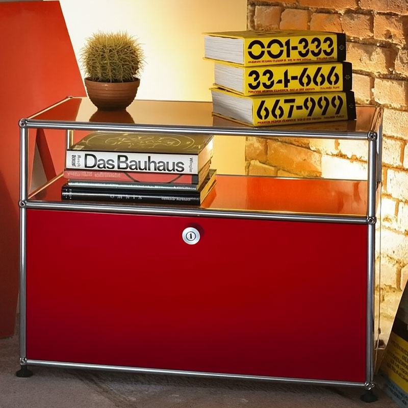 Angers Nantes  Paris Bordeaux Poitiers Niort Le mans Rennes Icônes USM Haller Quickship O1 Chevet Rouge Rubis Fritz Haller Paul SCHÄRER 5