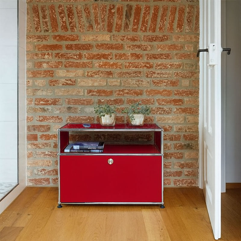 Angers Nantes  Paris Bordeaux Poitiers Niort Le mans Rennes Icônes USM Haller Quickship O1 Chevet Rouge Rubis Fritz Haller Paul SCHÄRER 6