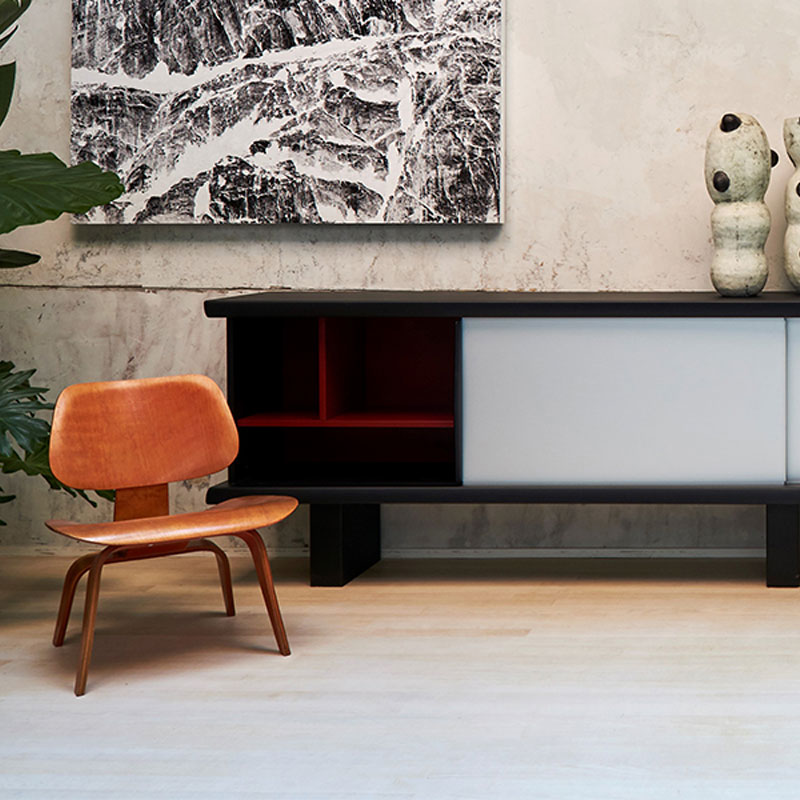 Angers Nantes Paris Bordeaux Poitiers Laval Tours Mans Niort Rennes Poitiers Icônes Cassina bahut Riflesso 513 rangement Perriand Noir Corbusier 8