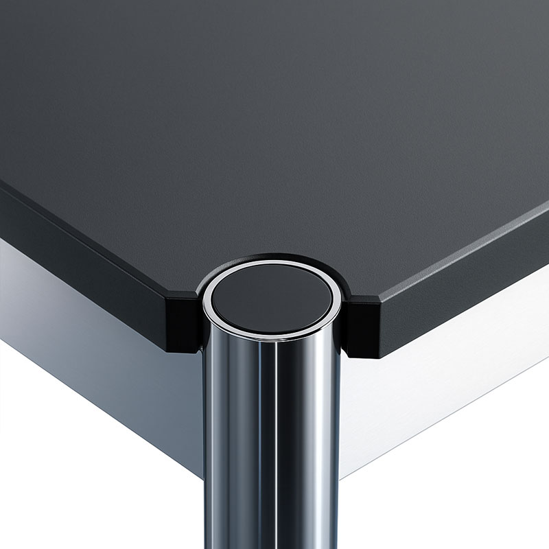 Angers Nantes Cholet Paris Bordeaux Poitiers Laval Mans Rennes Icônes USM Haller Quickship Bureau T8 Linoleum Noir Fritz Paul SCHÄRER 1