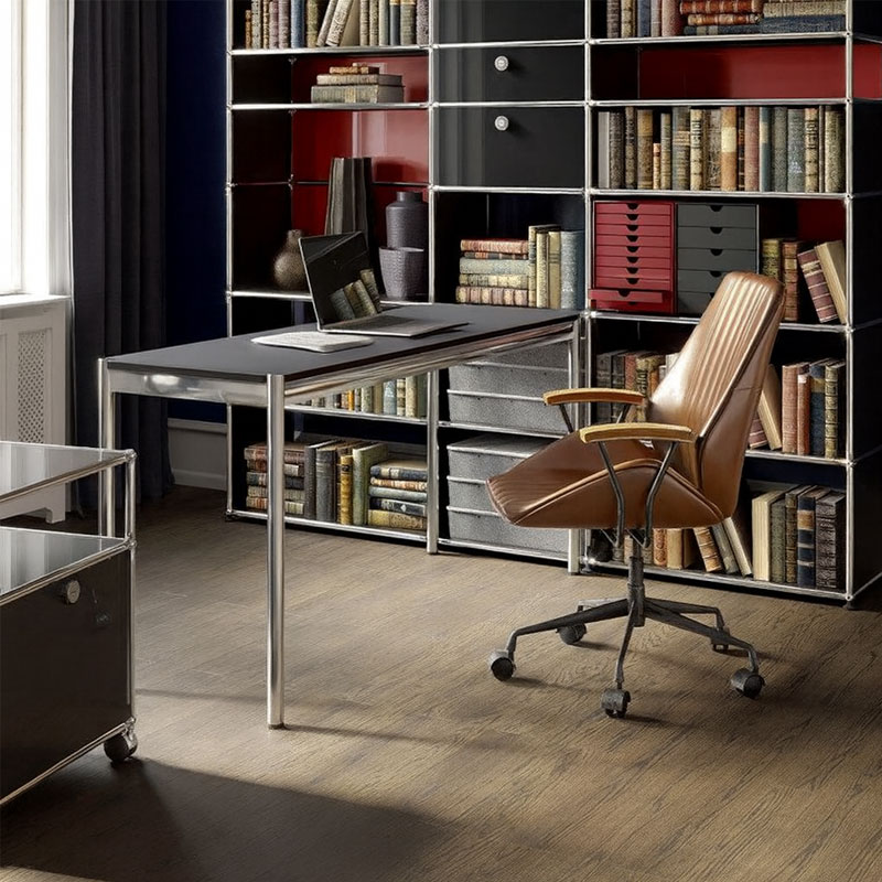 Angers Nantes Cholet Paris Bordeaux Poitiers Laval Mans Rennes Icônes USM Haller Quickship Bureau T8 Linoleum grigio londra Fritz SCHÄRER 2