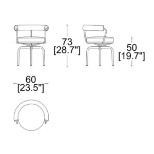 Angers Nantes Cholet Paris Bordeaux Poitiers Laval Tours Mans Niort Rennes Poitiers Icônes Cassina Fauteuil Lc 7 Chaise Perriand Noir Corbusier Jeanneret 