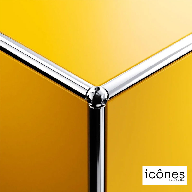 Angers Nantes Cholet Paris Bordeaux Poitiers Niort Laval Mans Rennes Icônes USM Haller Quickship M62 Meuble Jaune Or Fritz Haller Paul SCHÄRER