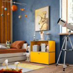 Angers Nantes Cholet Paris Bordeaux Poitiers Niort Laval Mans Rennes Icônes USM Haller Quickship M62 Meuble Jaune Or Fritz Haller Paul SCHÄRER 1