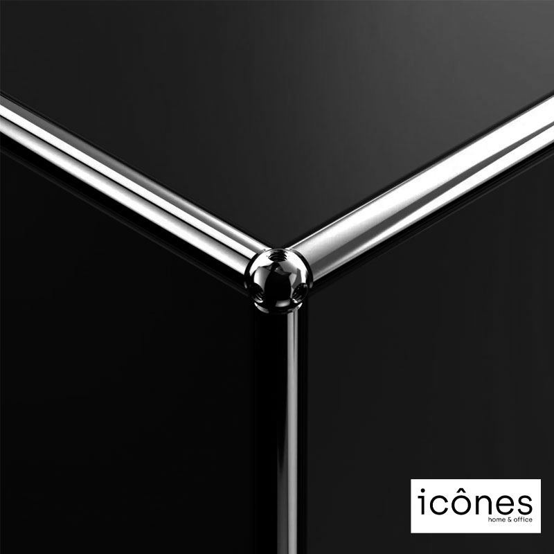 Angers Nantes Paris Bordeaux Poitiers Mans Laval Rennes Icônes USM Haller Quickship Modulaire Meuble M64 Noir Graphite Fritz SCHERER