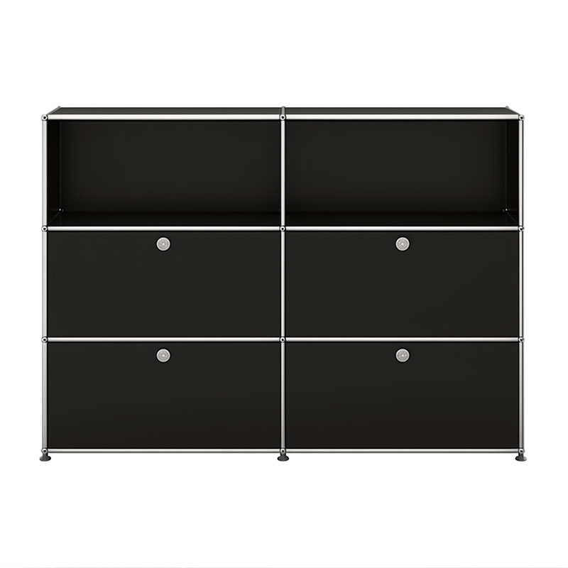 Angers Nantes Paris Bordeaux Poitiers Mans Laval Rennes Icônes USM Haller Quickship Modulaire Meuble M64 Noir Graphite Fritz SCHERER 1