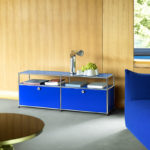 Angers Nantes Paris Bordeaux Poitiers Niort Laval Mans Rennes Icônes USM Haller Quickship O2 Meuble TV Bleu Gentiane Fritz Paul SCHÄRER 7