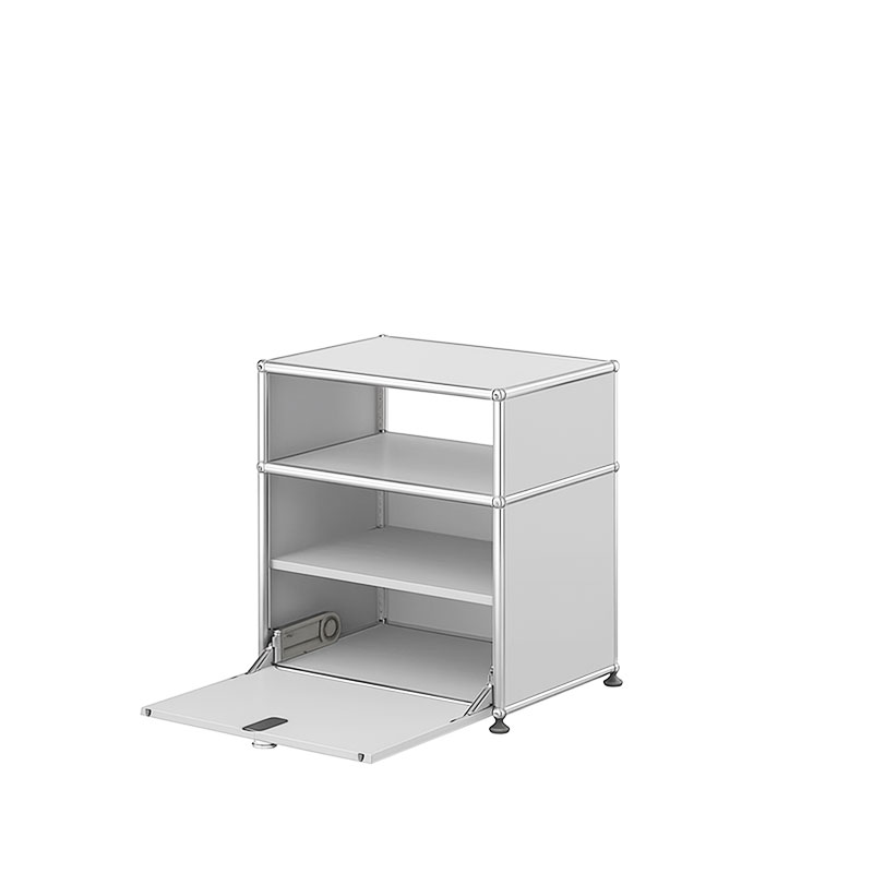 Angers Nantes Saintes Paris Bordeaux Poitiers Laval Mans Rennes Icônes USM Haller Quickship M55 Chevet Gris Clair Fritz Haller Paul SCHÄRER 3