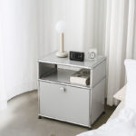 Angers Nantes Saintes Paris Bordeaux Poitiers Laval Mans Rennes Icônes USM Haller Quickship M55 Chevet Gris Clair Fritz Haller Paul SCHÄRER 5