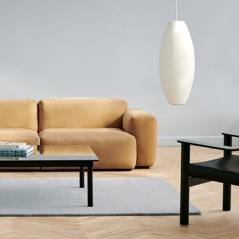 Angers Nantes Cholet Paris Bordeaux Le Mans Laval Icones Hay Scandinave  luminaire suspension Nelson Bubble Cigare Blanc George Nelson 5