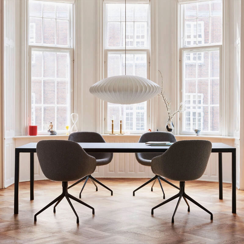 Angers Nantes Cholet Paris Bordeaux Le Mans Laval Icones Hay Scandinave  luminaire suspension Nelson Bubble Saucer Blanc George 5