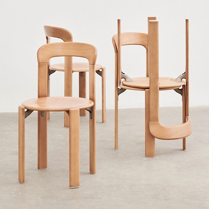 Angers Nantes Cholet Paris Bordeaux Rennes Mans Laval Icones Hay Scandinave chaise bois Rey Hetre Doré Bruno 1