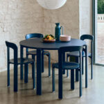 Angers Nantes Cholet Paris Bordeaux Rennes Mans Laval Icones Hay Scandinave chaise bois Rey Umber Bleu Foncé Bruno 2