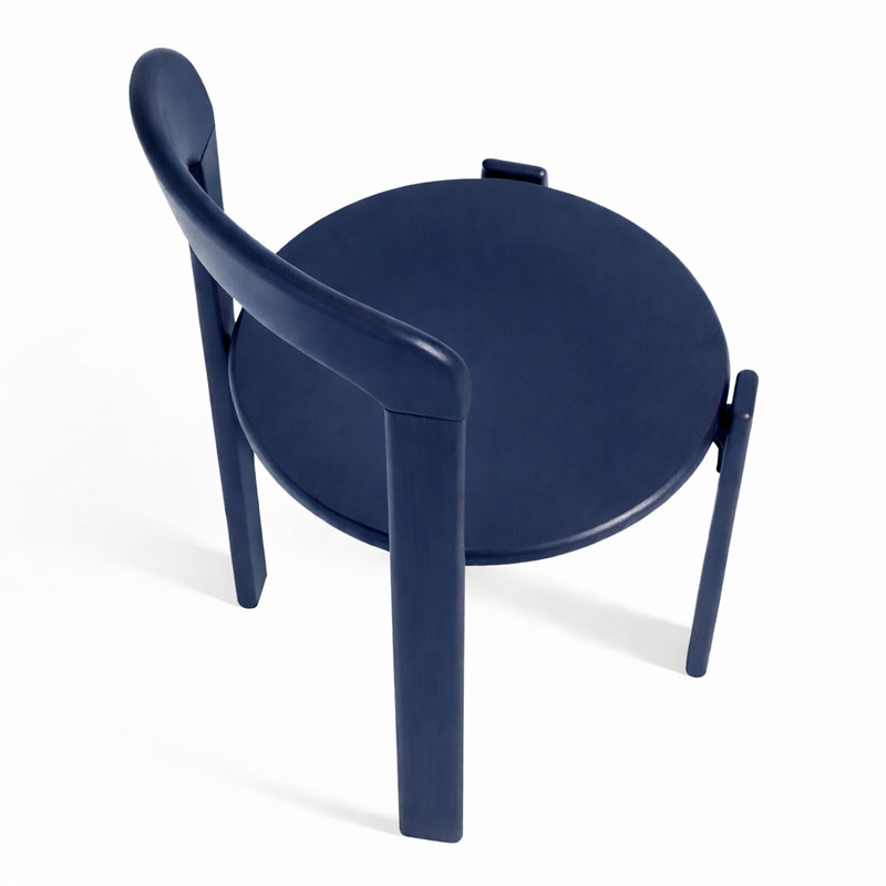 Angers Nantes Cholet Paris Bordeaux Rennes Mans Laval Icones Hay Scandinave chaise bois Rey Umber Bleu Foncé Bruno 7