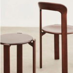 Angers Nantes Cholet Paris Bordeaux Rennes Mans Laval Icones Hay Scandinave chaise bois Rey Umber Brown Marron Bruno 1