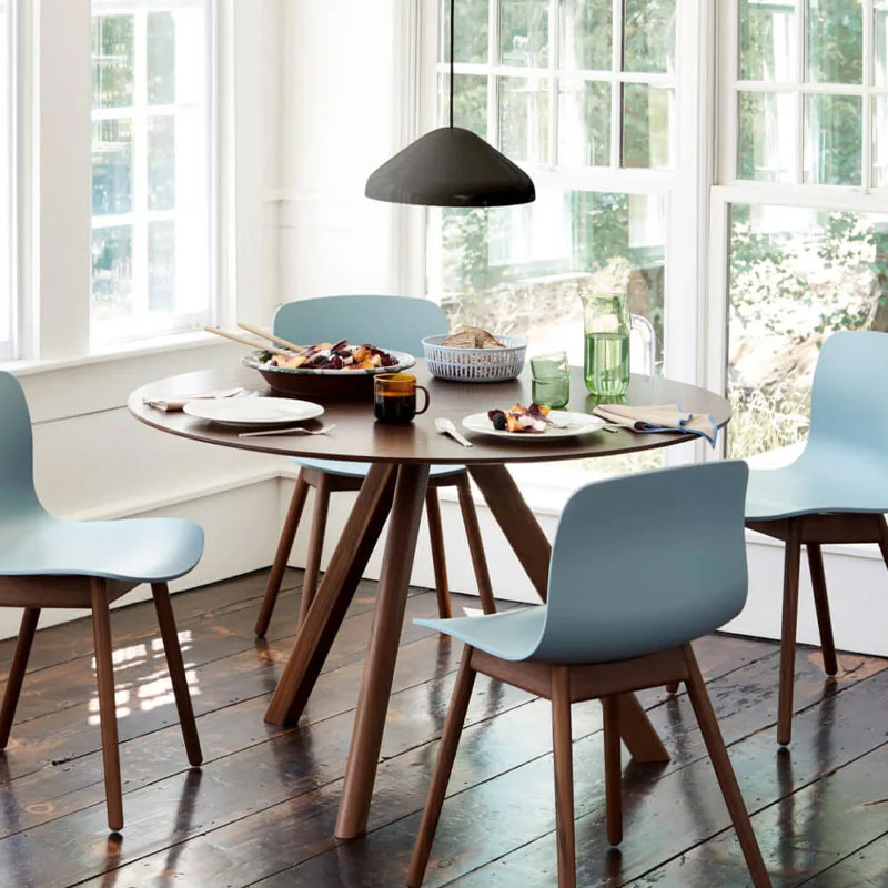 Angers Nantes Cholet Paris Bordeaux Rennes Mans Laval Tours Icones Hay Table Scandinave CPH20 Noyer Hee Welling5