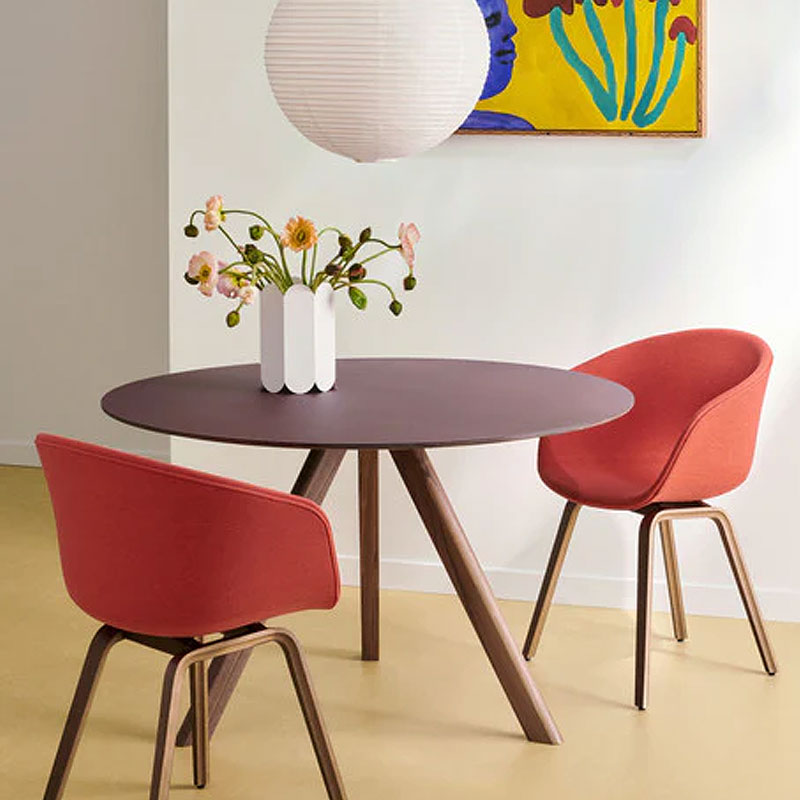 Angers Nantes Cholet Paris Bordeaux Rennes Mans Laval Tours Icones Hay Table Scandinave CPH20 Noyer Hee Welling6