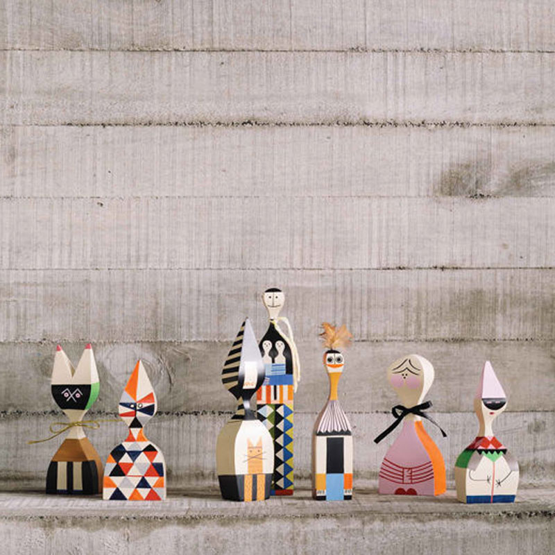 Angers Nantes Paris Bordeaux Rennes Mans Laval Poitiers Orleans Tours Icônes Objet Wooden Dolls N° 02 Vitra Alexander Girard 6