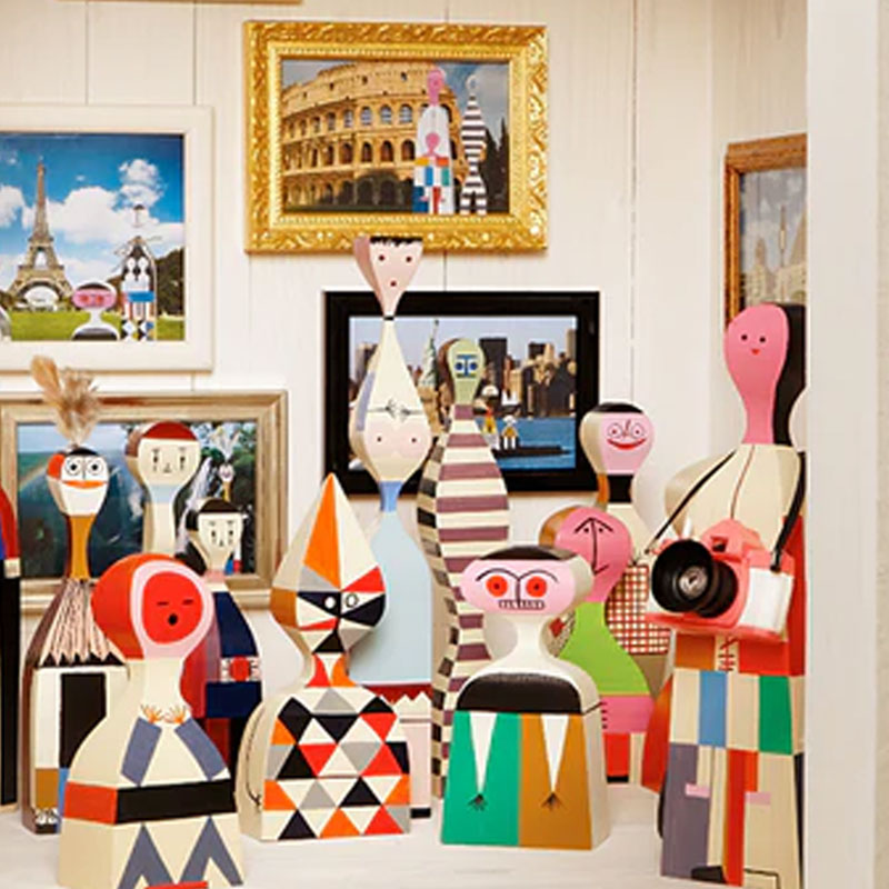 Angers Nantes Paris Bordeaux Rennes Mans Laval Poitiers Orleans Tours Icônes Objet Wooden Dolls N° 03 Vitra Alexander Girard 5