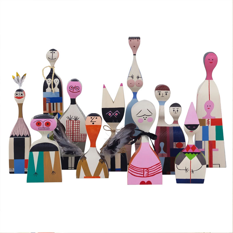 Angers Nantes Paris Bordeaux Rennes Mans Laval Poitiers Orleans Tours Icônes Objet Wooden Dolls N° 03 Vitra Alexander Girard 6