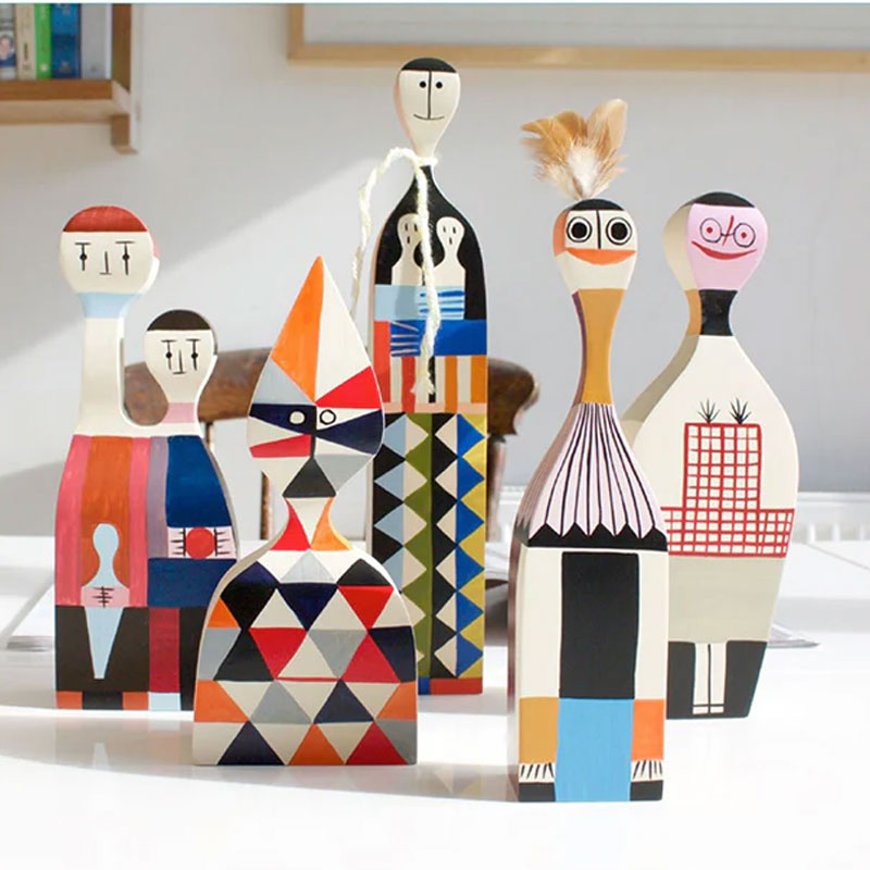 Angers Nantes Paris Bordeaux Rennes Mans Laval Poitiers Orleans Tours Icônes Objet Wooden Dolls N° 08 Vitra Alexander Girard 5