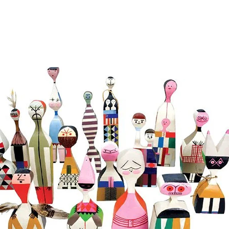 Angers Nantes Paris Bordeaux Rennes Mans Laval Poitiers Orleans Tours Icônes Objet Wooden Dolls N° 08 Vitra Alexander Girard 6