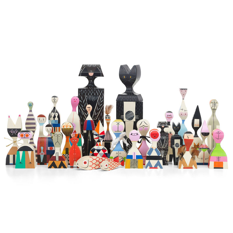 Angers Nantes Paris Bordeaux Rennes Mans Laval Poitiers Orleans Tours Icônes Objet Wooden Dolls N° 10 Vitra Alexander Girard 0