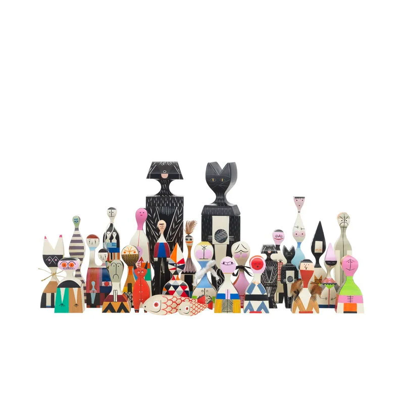 Angers Nantes Paris Bordeaux Rennes Mans Laval Poitiers Orleans Tours Icônes Objet Wooden Dolls N° 11 Vitra Alexander Girard 15