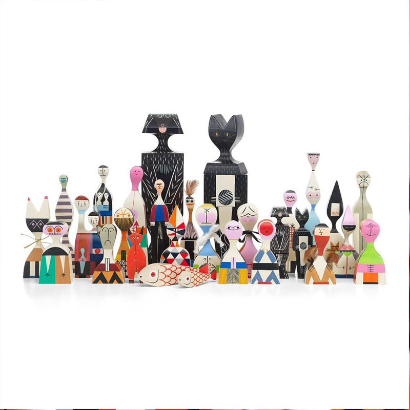 Angers Nantes Paris Bordeaux Rennes Mans Laval Poitiers Orleans Tours Icônes Objet Wooden Dolls N° 12 Vitra Alexander Girard 13