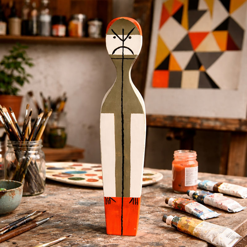 Angers Nantes Paris Bordeaux Rennes Mans Laval Poitiers Orleans Tours Icônes Objet Wooden Dolls N° 14 Vitra Alexander Girard 9