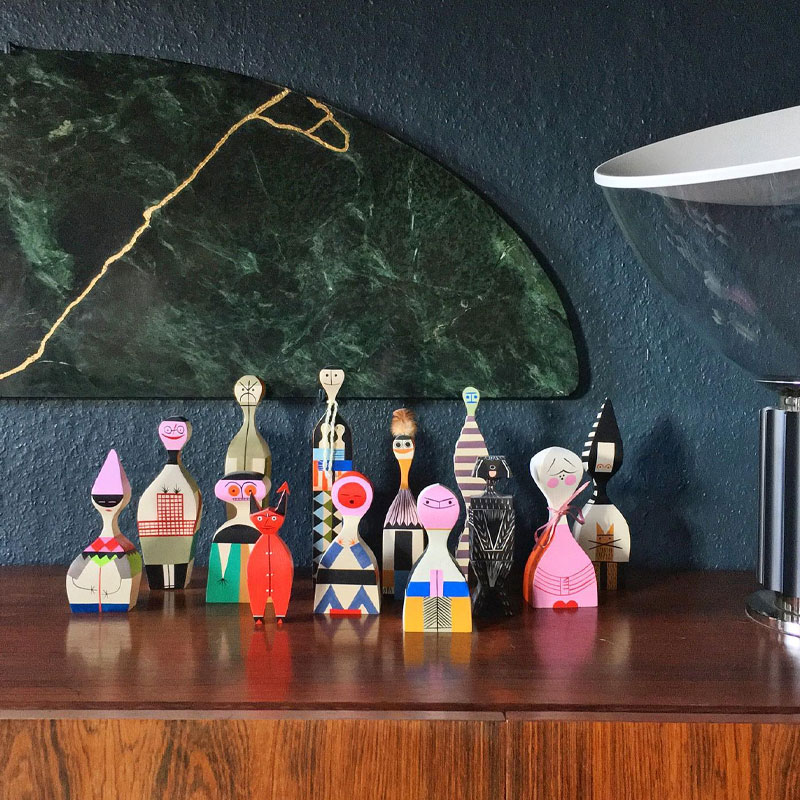 Angers Nantes Paris Bordeaux Rennes Mans Laval Poitiers Orleans Tours Icônes Objet Wooden Dolls N° 16 Vitra Alexander Girard 12