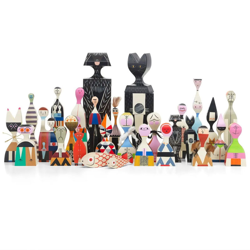 Angers Nantes Paris Bordeaux Rennes Mans Laval Poitiers Orleans Tours Icônes Objet Wooden Dolls N° 16 Vitra Alexander Girard 16