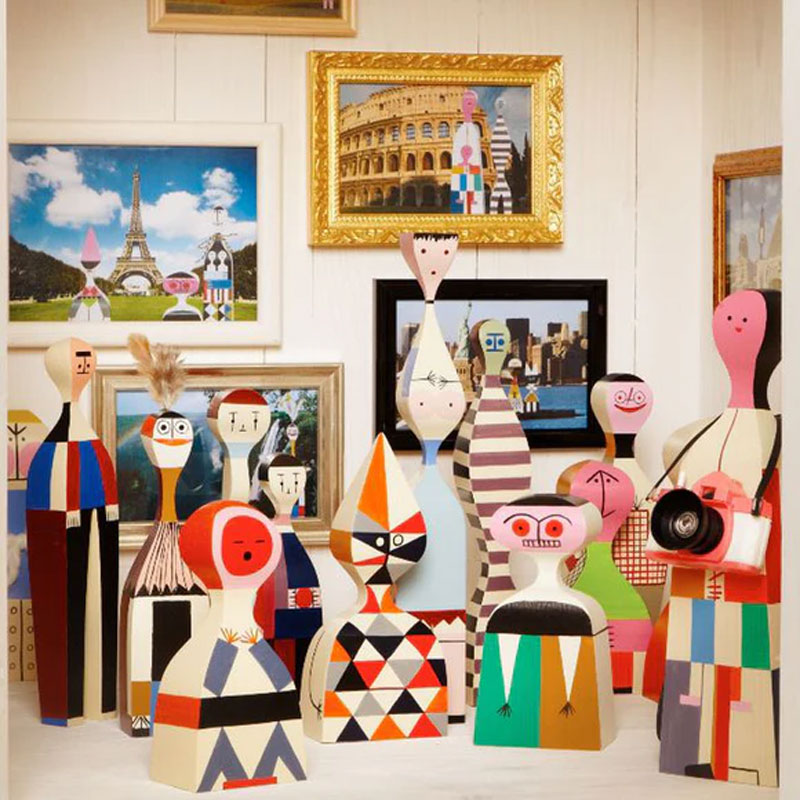 Angers Nantes Paris Bordeaux Rennes Mans Laval Poitiers Orleans Tours Icônes Objet Wooden Dolls N° 16 Vitra Alexander Girard 6