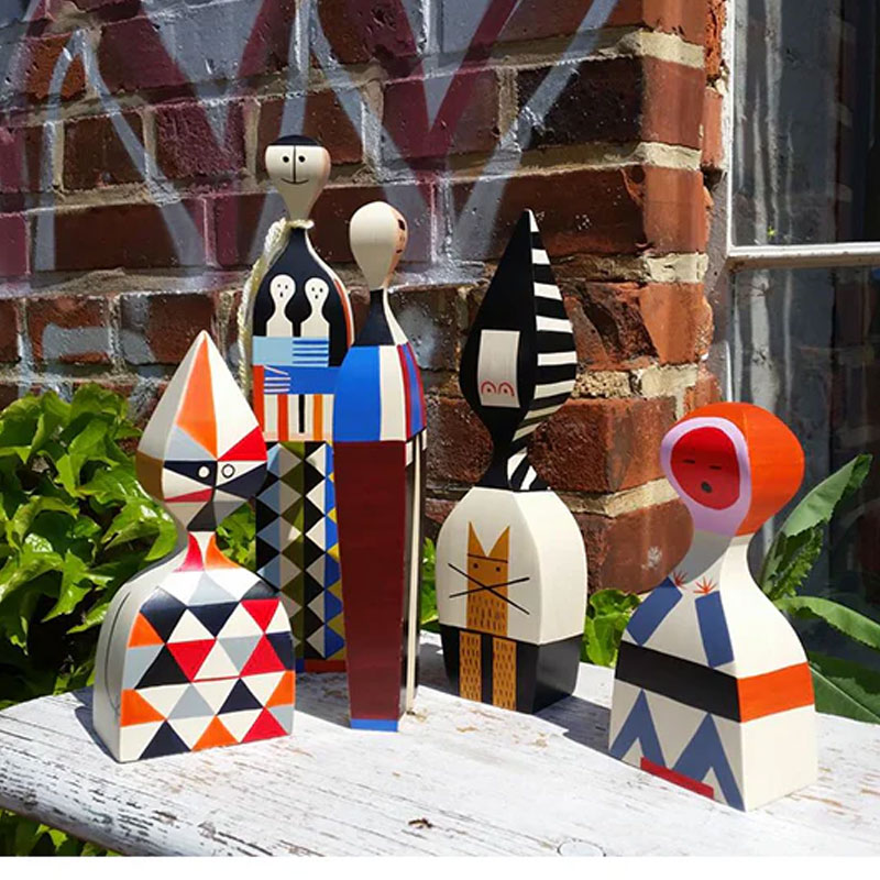 Angers Nantes Paris Bordeaux Rennes Mans Laval Poitiers Orleans Tours Icônes Objet Wooden Dolls N° 18 Vitra Alexander Girard 8