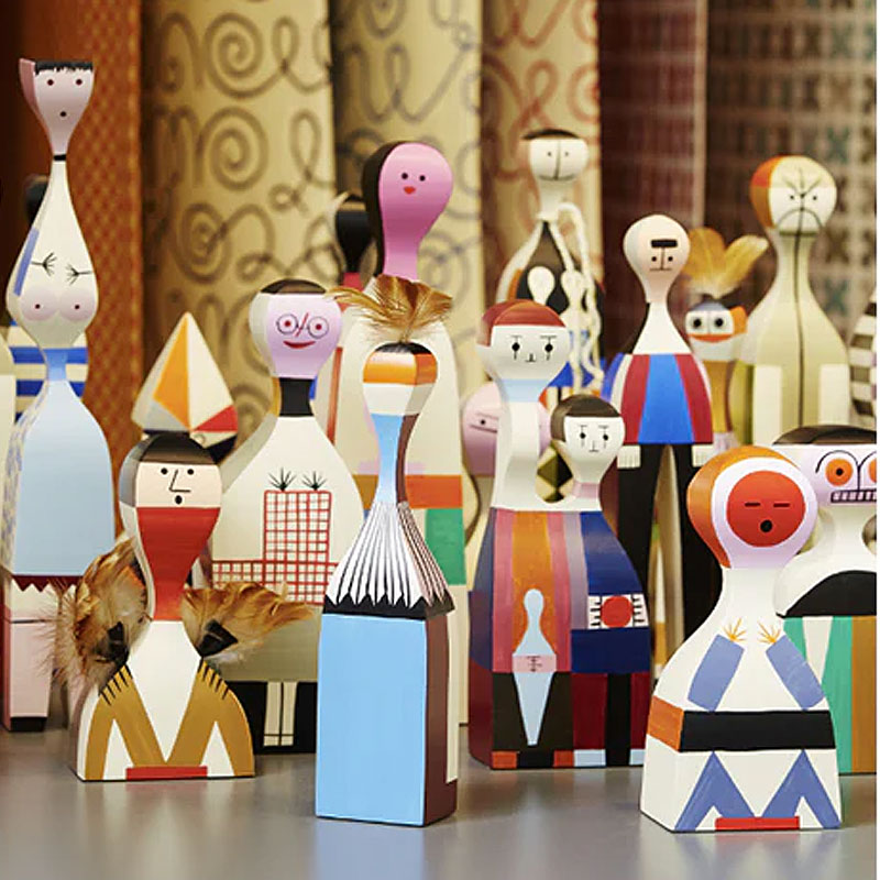 Angers Nantes Paris Bordeaux Rennes Mans Laval Poitiers Orleans Tours Icônes Objet Wooden Dolls N° 18 Vitra Alexander Girard 9